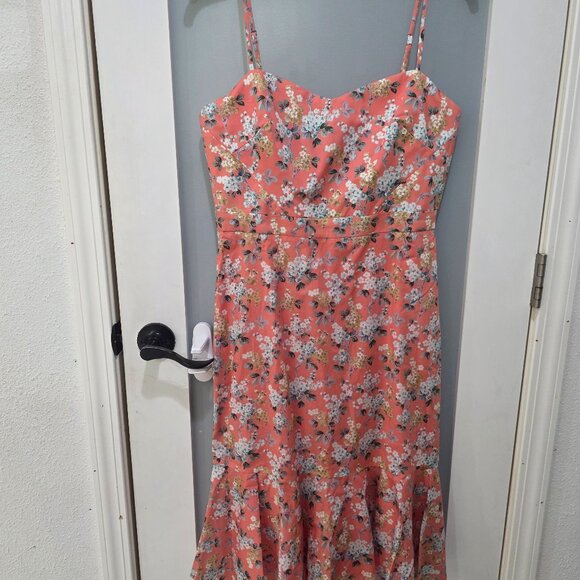 J. Crew Dresses & Skirts - J.Crew Liberty Fabric Pink Floral Mermaid Hem Dress Size 6 NWT 100% Cotton